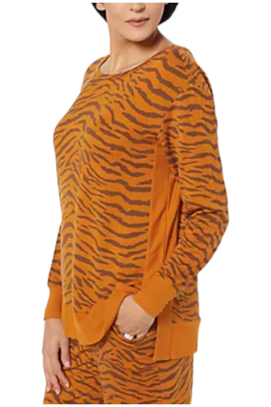 All Worthy Hunter McGrady Printed Sweatshirt Pumpkin Spice - Regular
